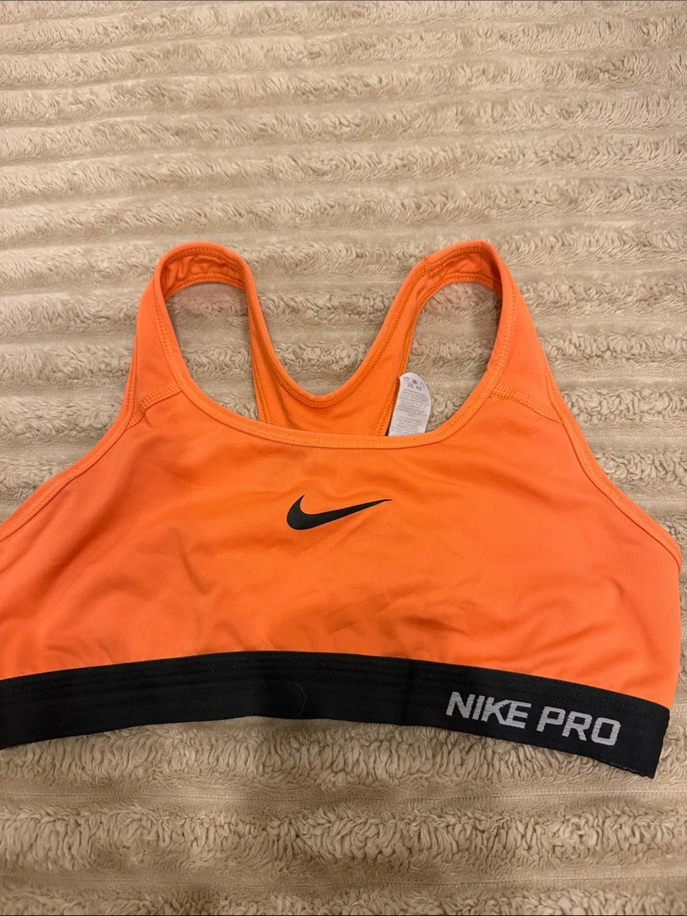 Nike Pro Bright Orange Racerback Sports